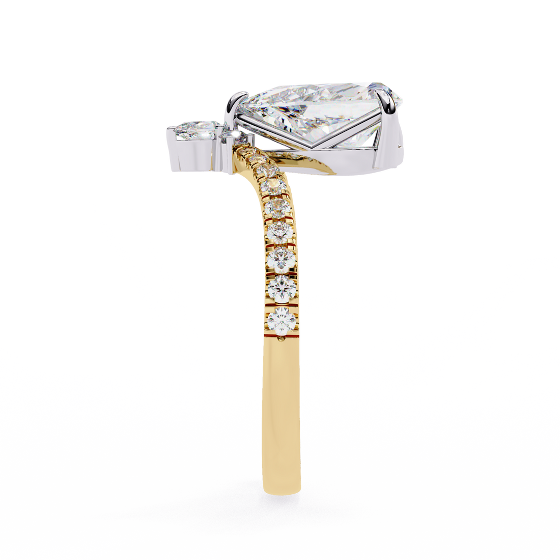 Teardrop Lab Grown Diamond Engagement Ring