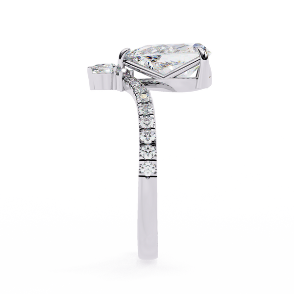 Teardrop Diamond Engagement Ring