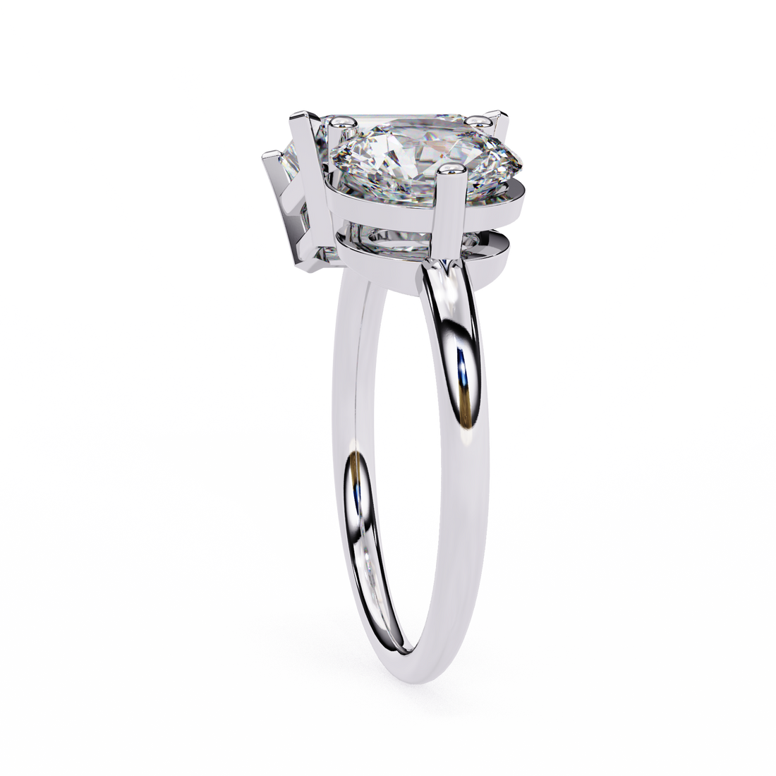 Celestial Duo Engagement Ring