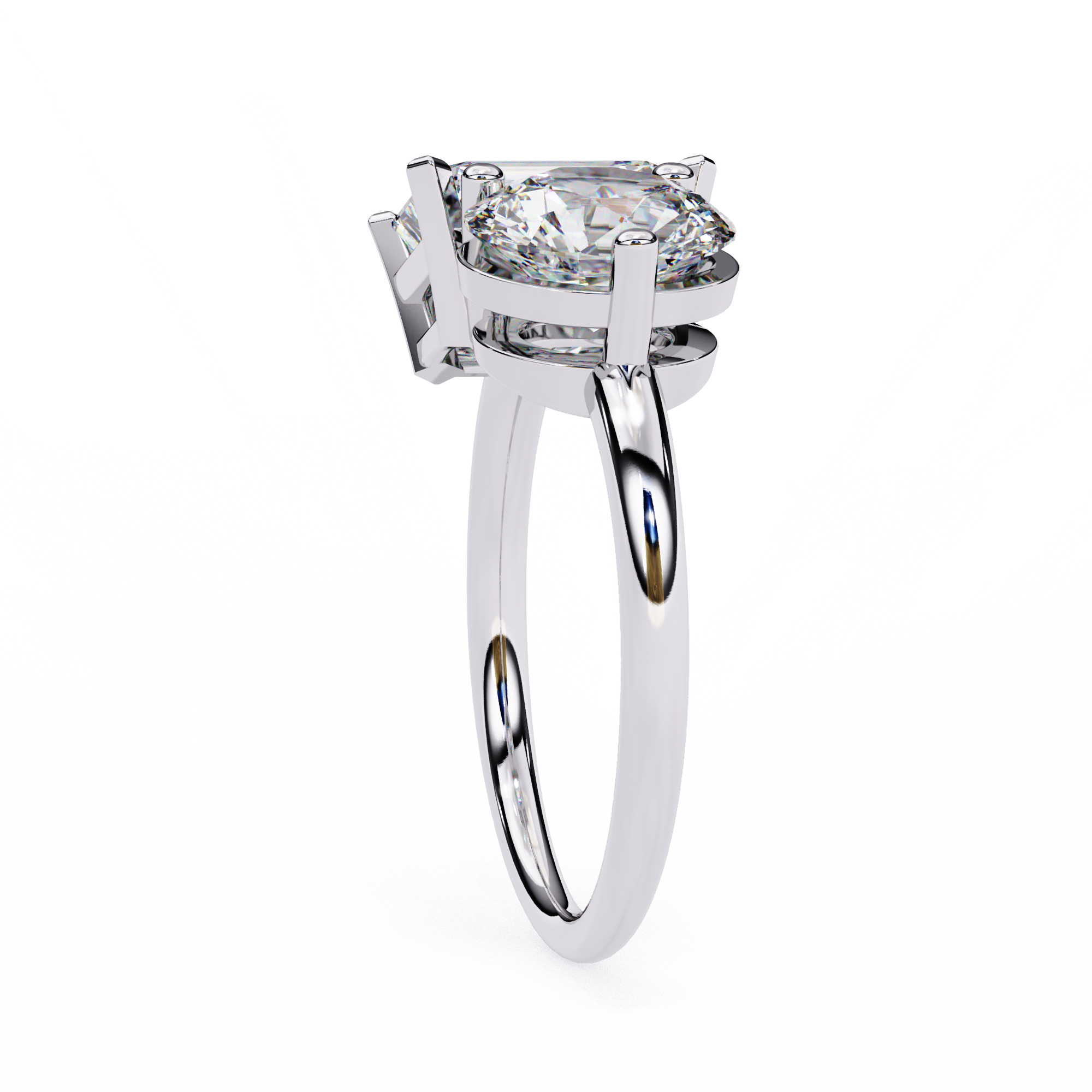 Celestial Duo Engagement Ring