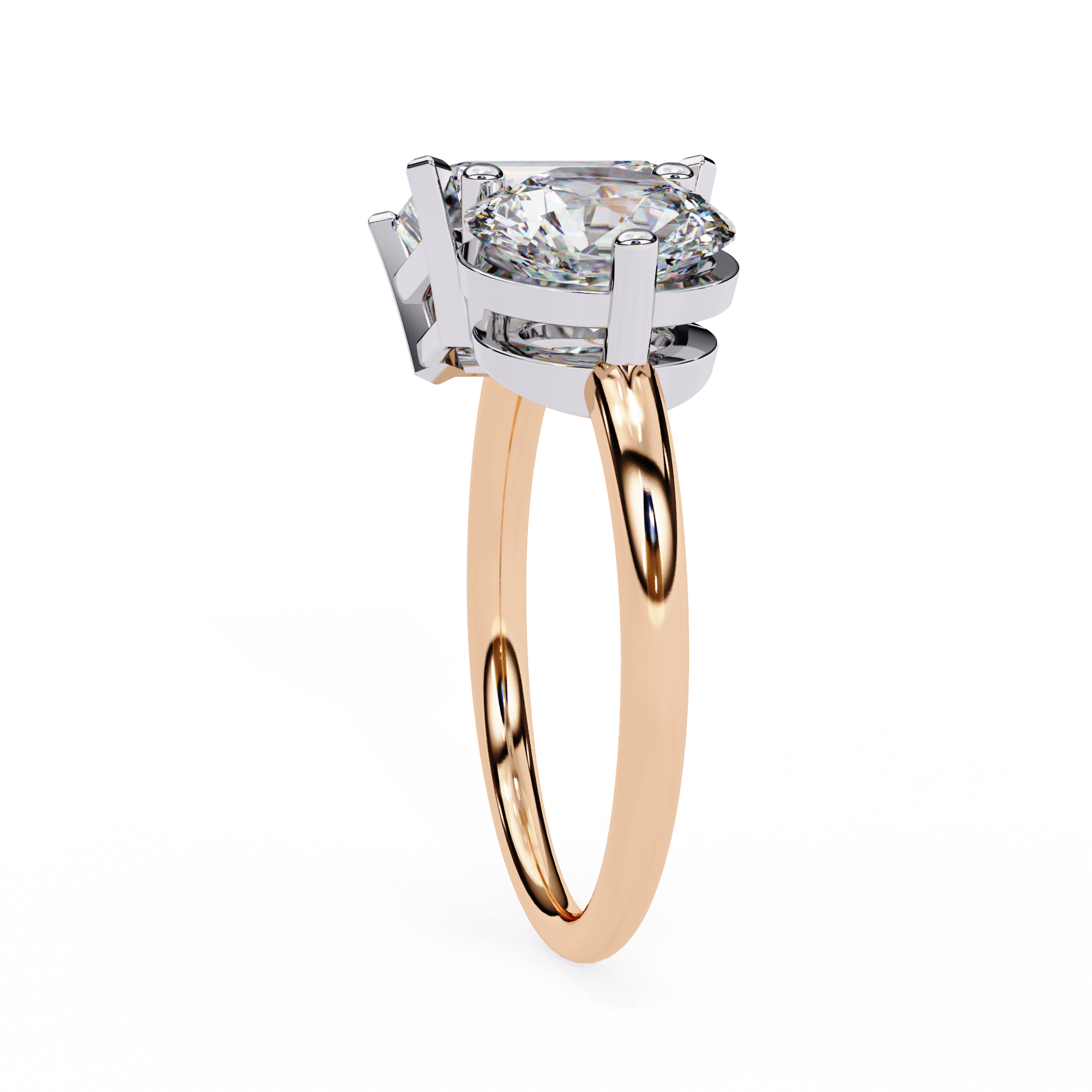 Celestial Duo Engagement Ring