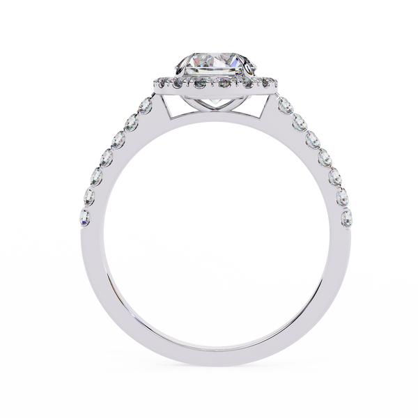 Primrose Seamless Diamond Halo Engagement Ring