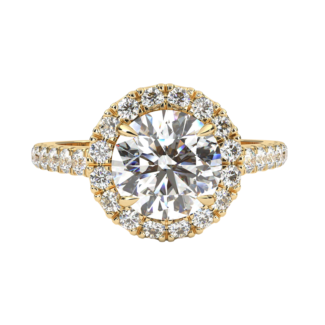 Luxe Halo lab Grown Diamond Ring