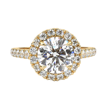 Luxe Halo lab Grown Diamond Ring