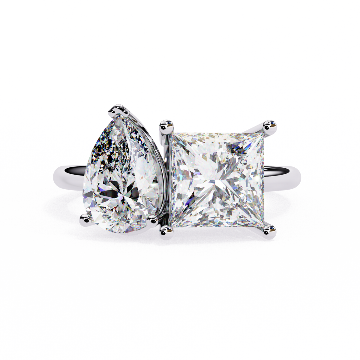 Princess Pear Pear and Princess Toi et Moi Lab Grown Diamond Ring – ONYA