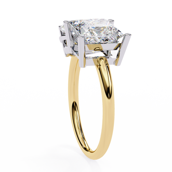 Pear and Princess Toi et Moi Diamond Ring