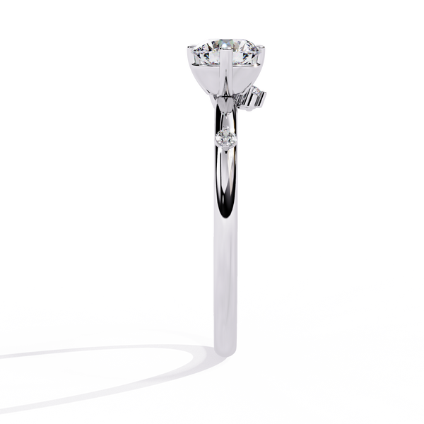 Classic Rose Gold Engagement Ring with Sparkling Solitaire