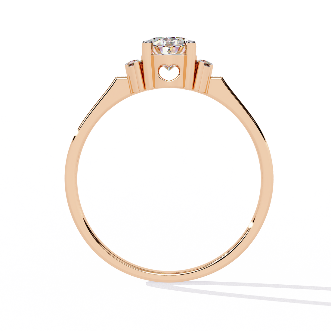 Vintage Inspired Oval Cut Diamond Ring