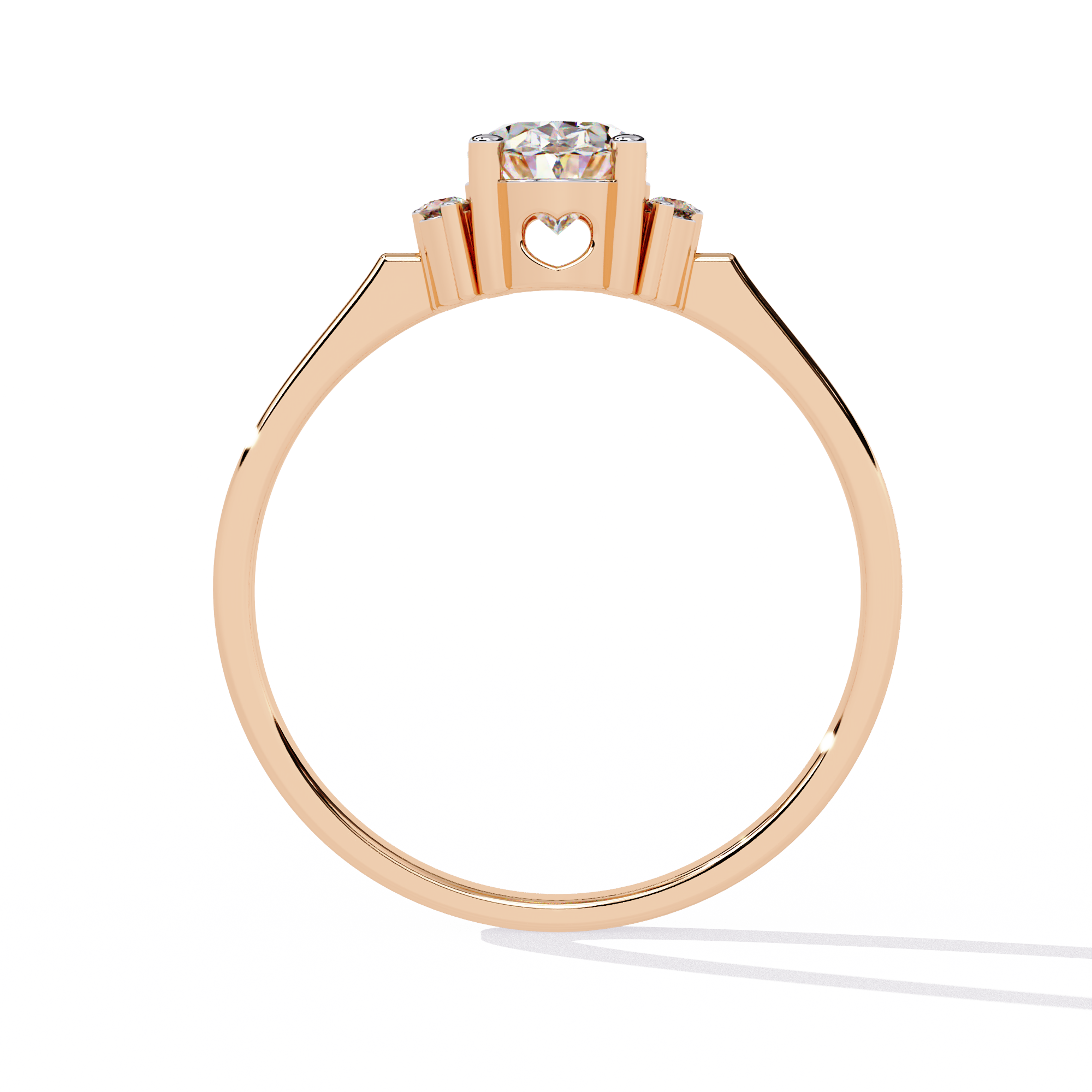 Vintage Inspired Oval Cut Diamond Ring