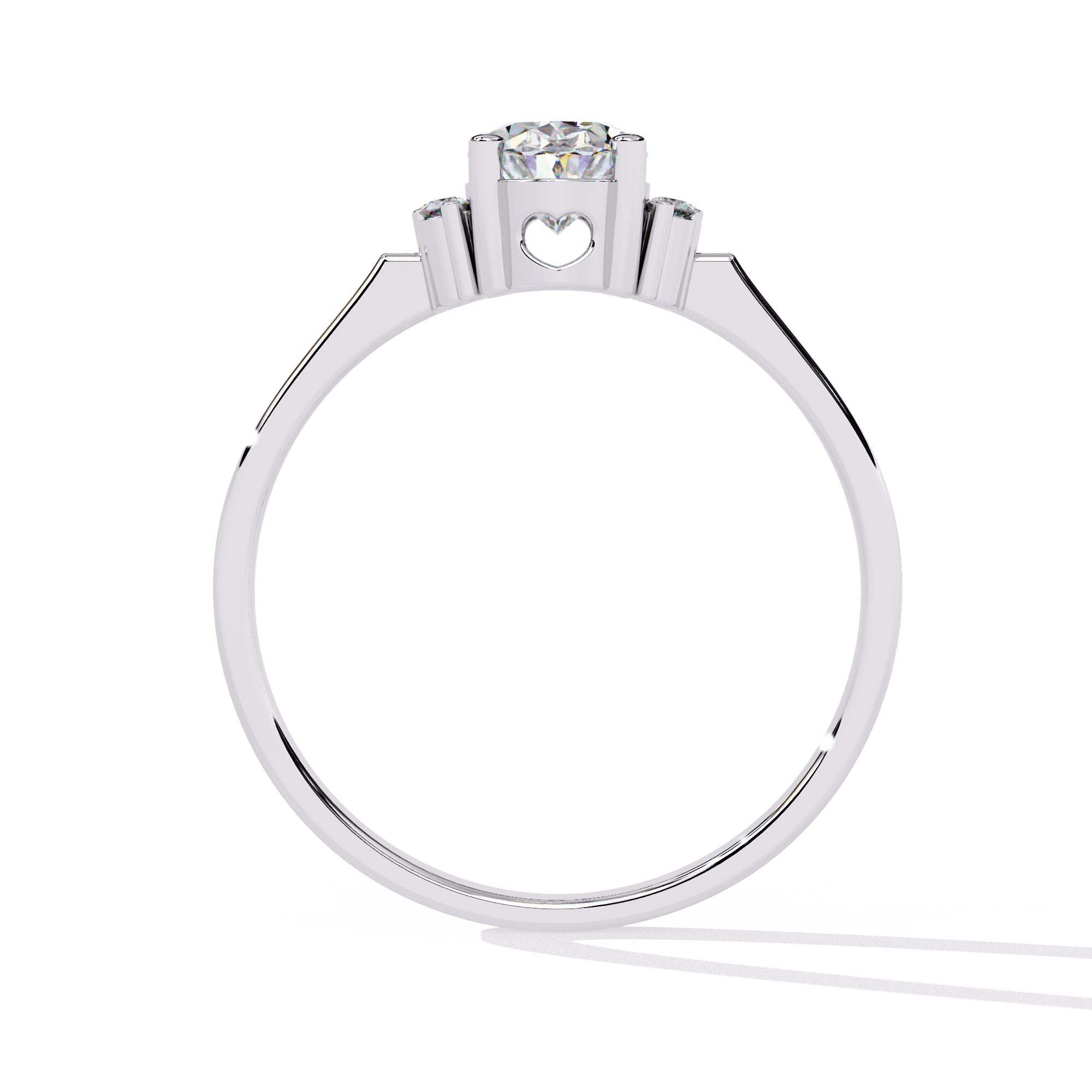 Vintage Inspired Oval Cut Diamond Ring