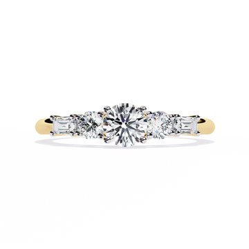 Contemporary Multi-Stone Lab Grown Diamond Ring