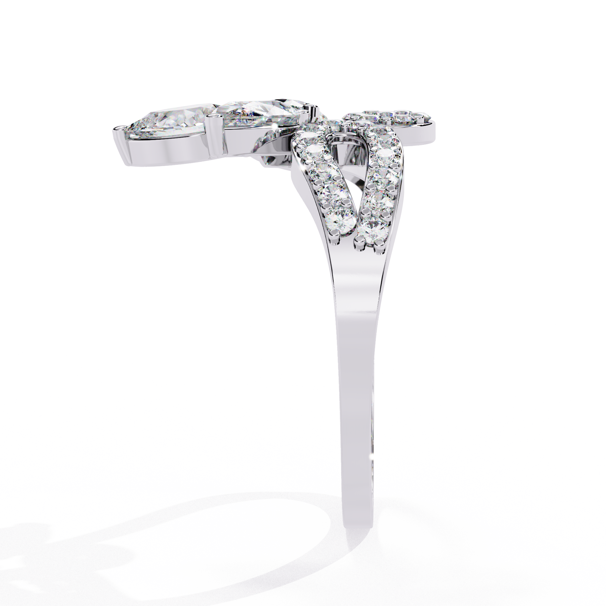 Nature-Inspired Diamond Ring