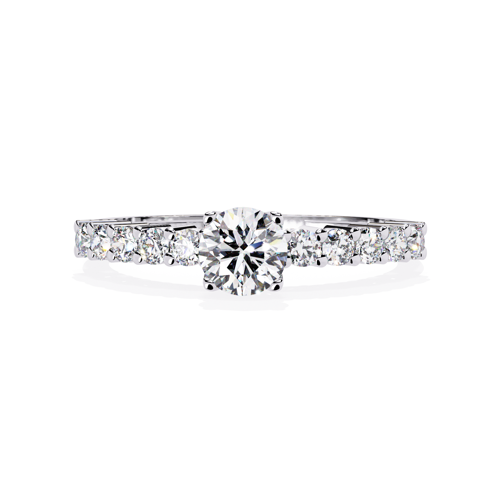 Timeless Diamond Solitaire Engagement Ring