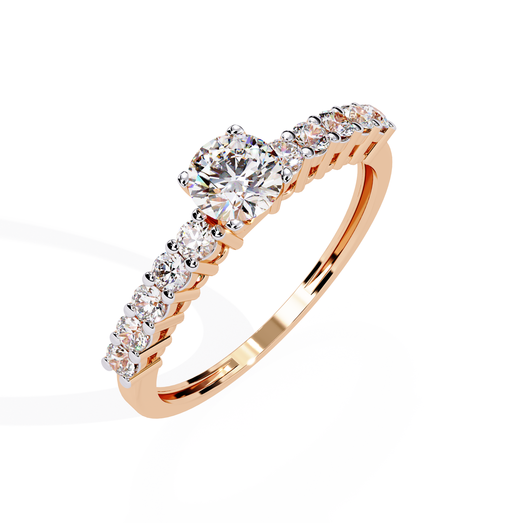 Timeless Diamond Solitaire Engagement Ring