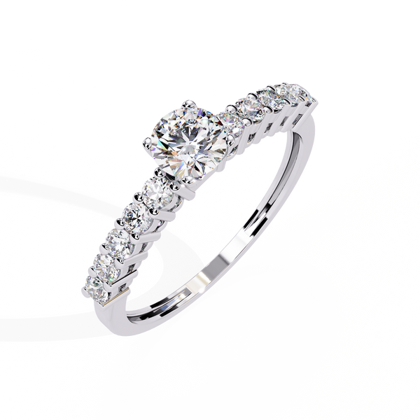 Timeless Diamond Solitaire Engagement Ring