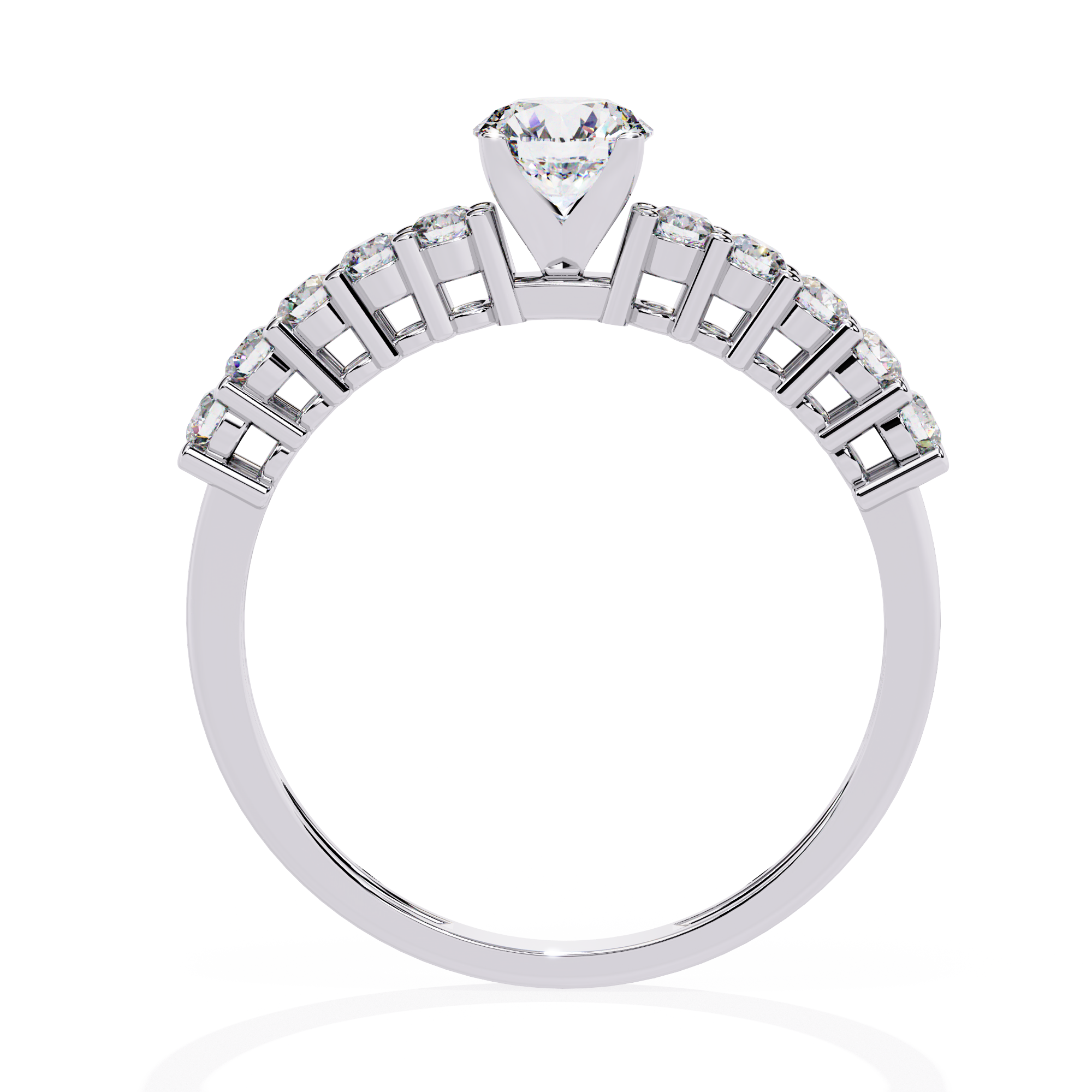 Timeless Diamond Solitaire Engagement Ring