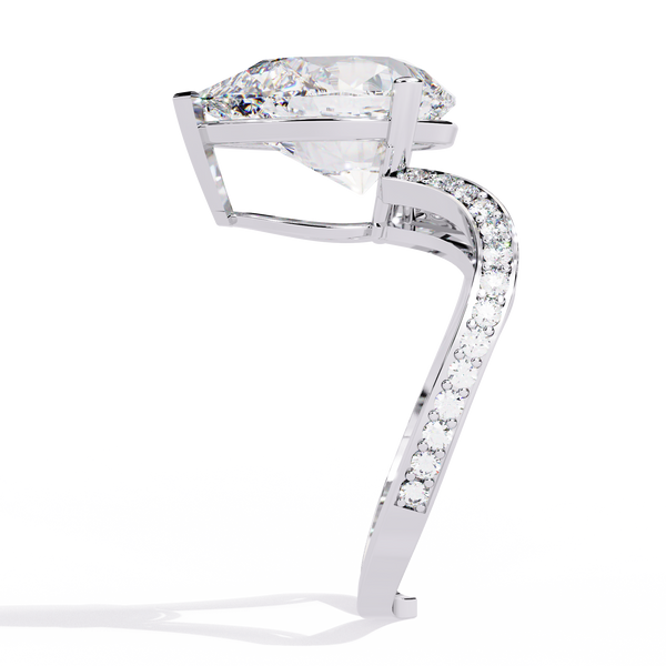 Pear-Cut Diamond Ring