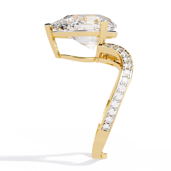 Pear-Cut Diamond Ring