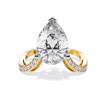 Pear-Cut Diamond Ring