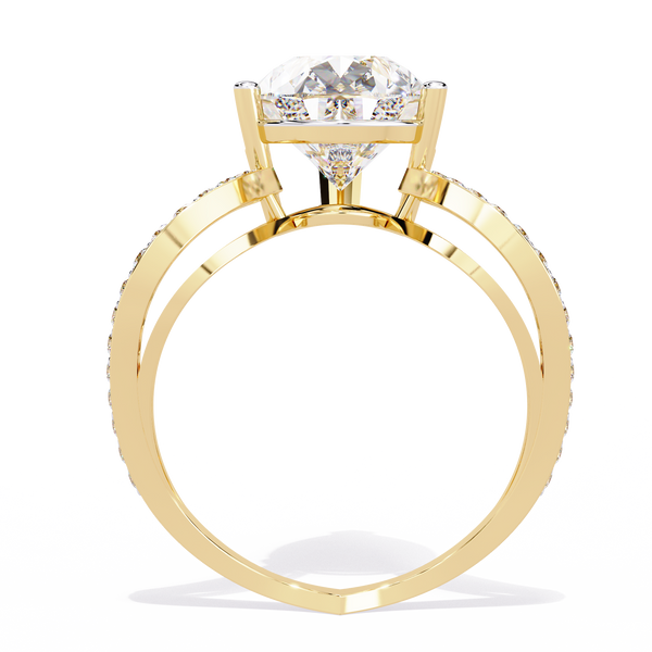 Pear-Cut Diamond Ring