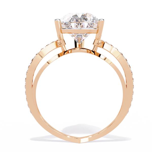 Pear-Cut Diamond Ring