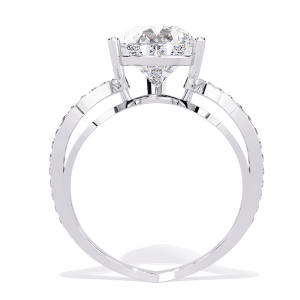 Pear-Cut Diamond Ring