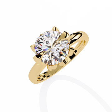Round Halo Lab Grown Diamond Ring