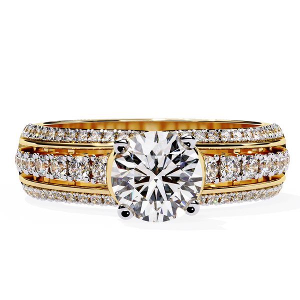 Statement Bridal Ring with Diamonds