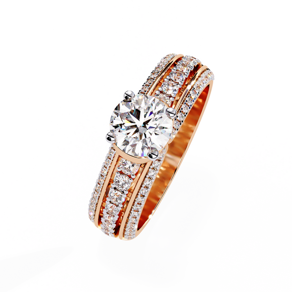 Statement Bridal Ring with Diamonds