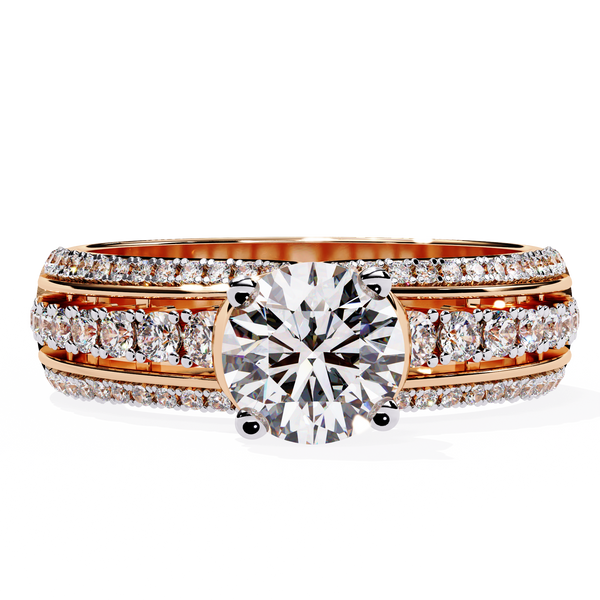 Statement Bridal Ring with Diamonds