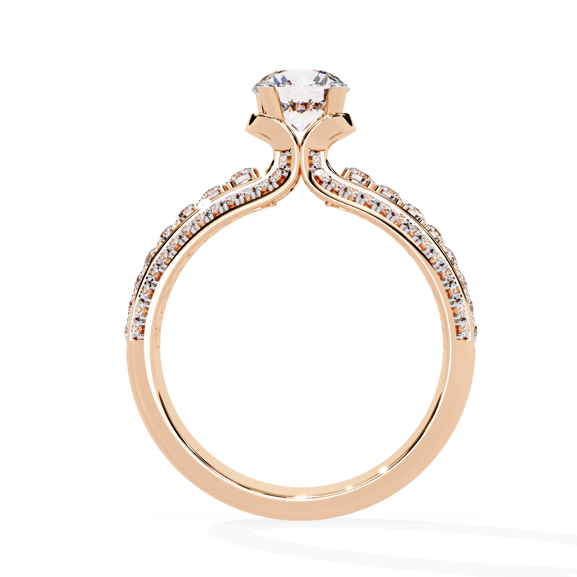 Statement Bridal Ring with Diamonds