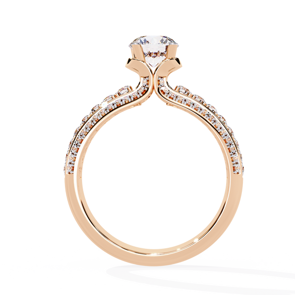 Statement Bridal Ring with Diamonds
