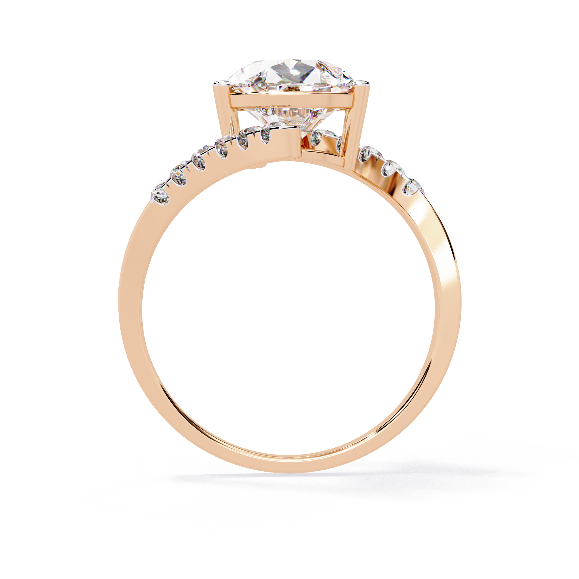 Modern Muse Pear Diamond Open Band Ring