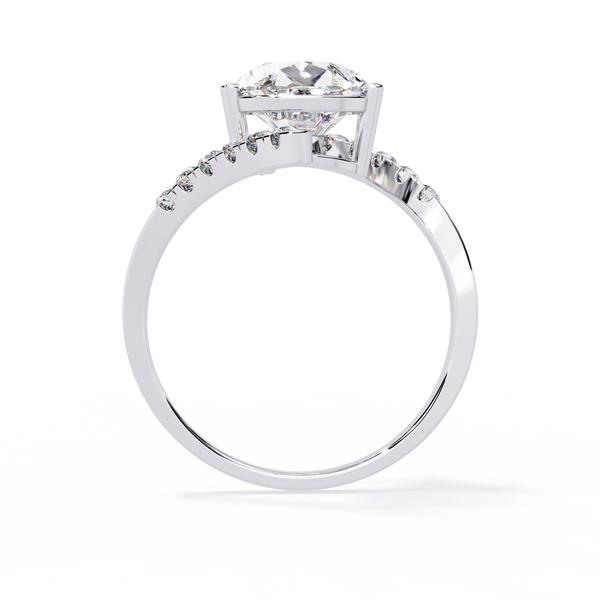 Modern Muse Pear Diamond Open Band Ring