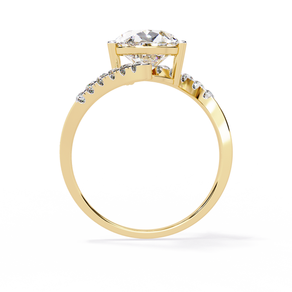 Modern Muse Pear Diamond Open Band Ring