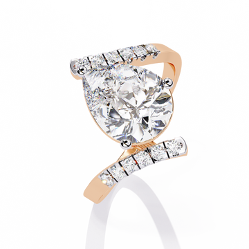 Modern Muse Pear Diamond Open Band Ring