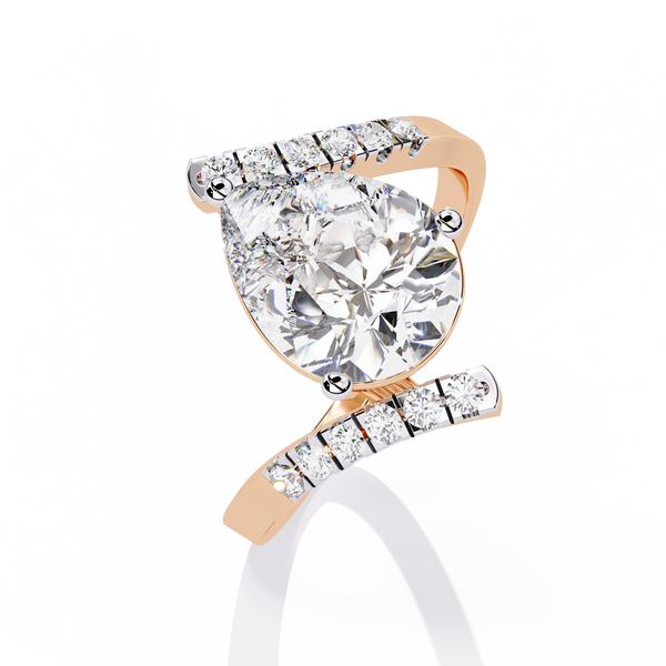 Modern Muse Pear Diamond Open Band Ring