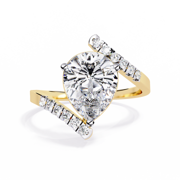 Modern Muse Pear Diamond Open Band Ring