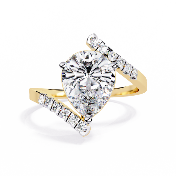 Modern Muse Pear Diamond Open Band Ring