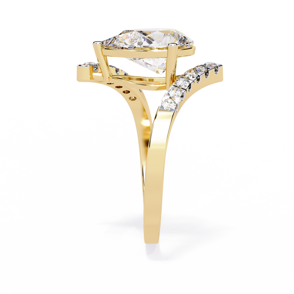 Modern Muse Pear Diamond Open Band Ring