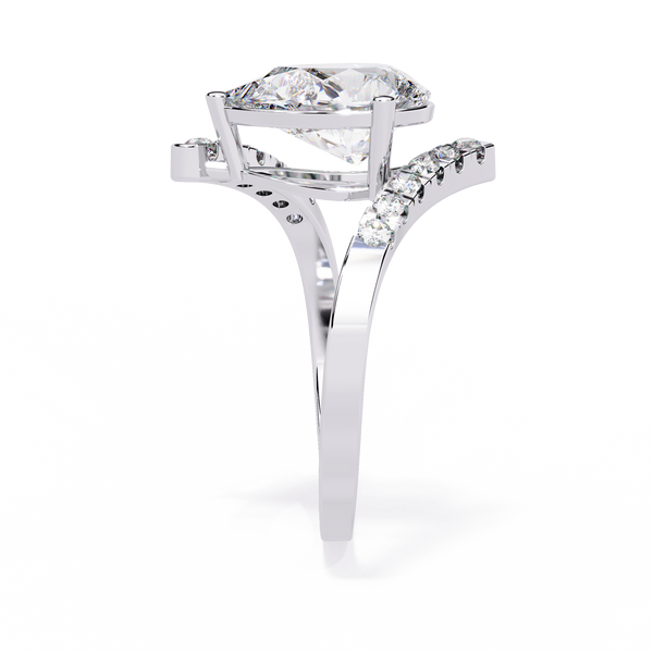Modern Muse Pear Diamond Open Band Ring