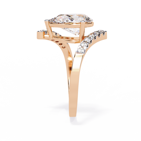 Modern Muse Pear Diamond Open Band Ring