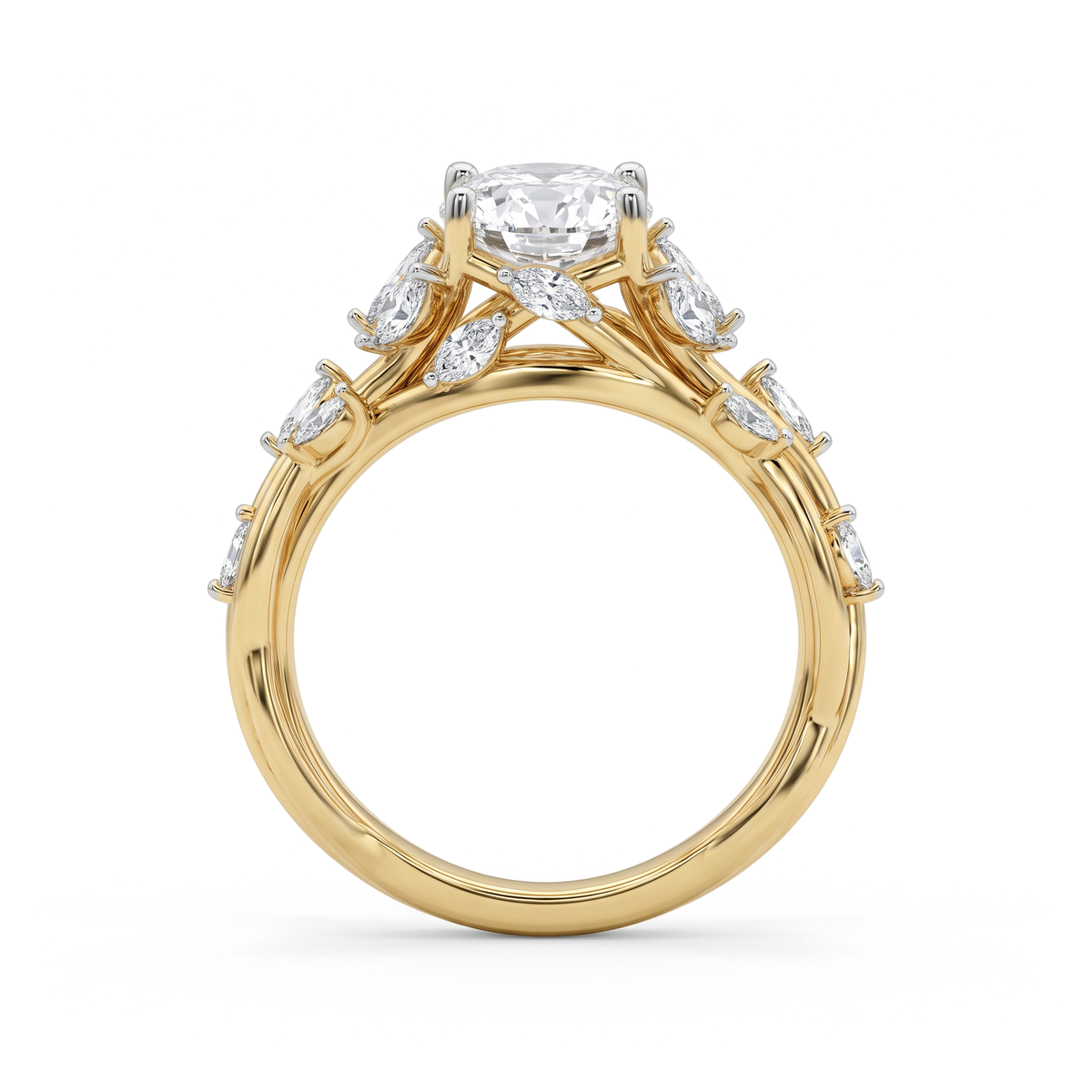 Enchanted Vine Oval Solitaire Ring