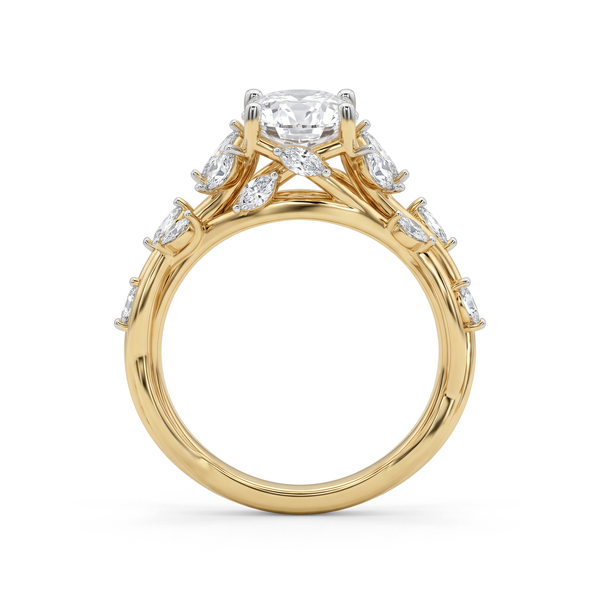 Enchanted Vine Oval Solitaire Ring