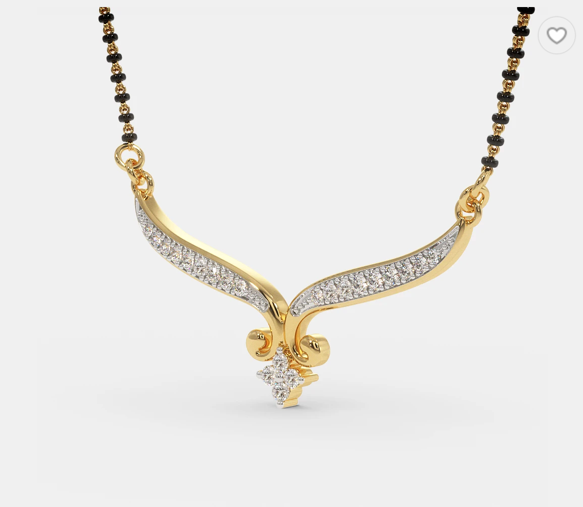 Classic Long style pendant drop mangalsutra