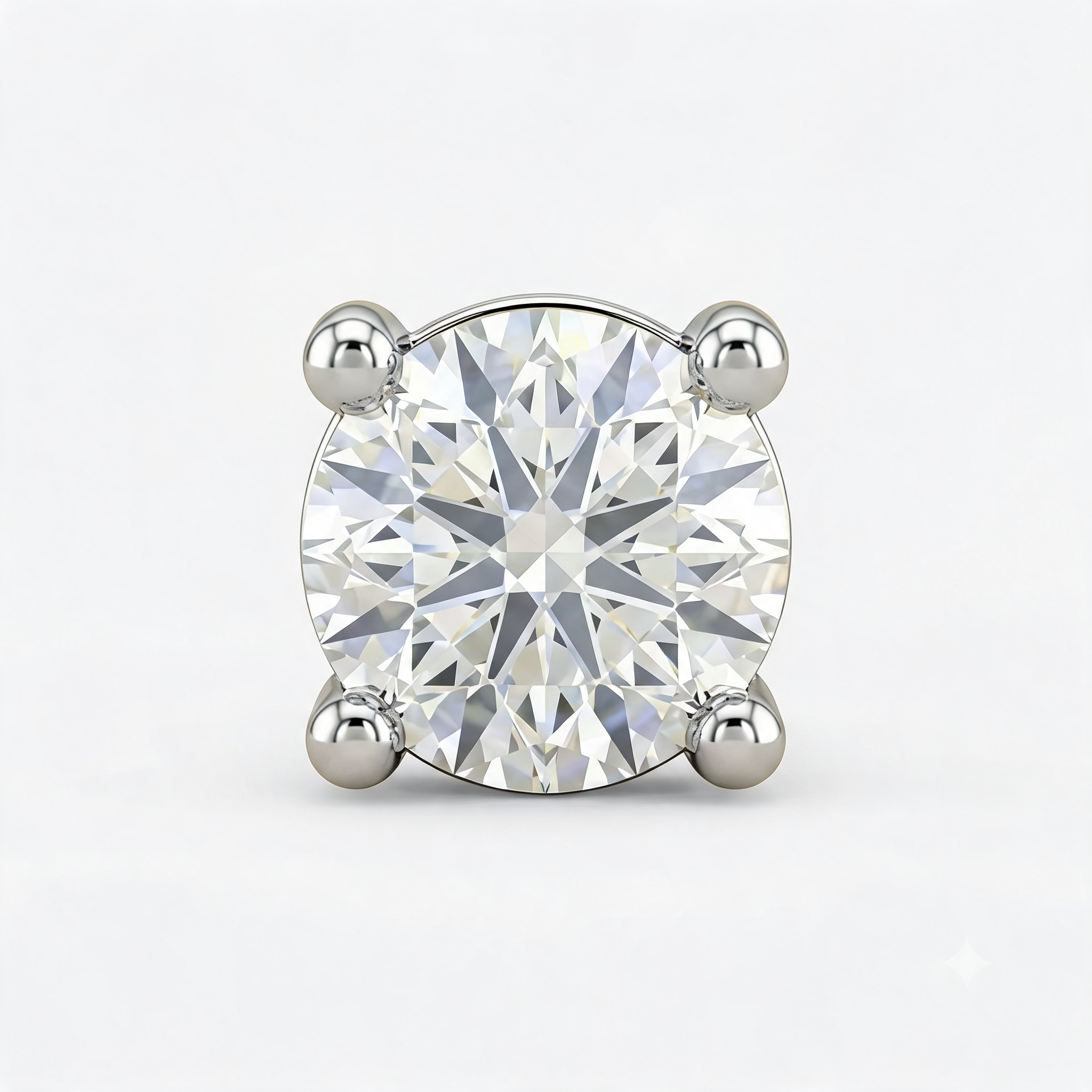 Elegant Cushion Solitaire Lab Grown Diamond Stud