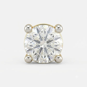 Elegant Cushion Solitaire Lab Grown Diamond Stud