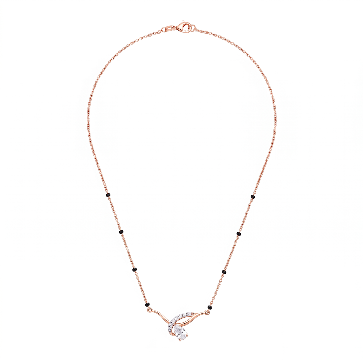 The Interlocking Pear Lab Grown Diamond Mangalsutra