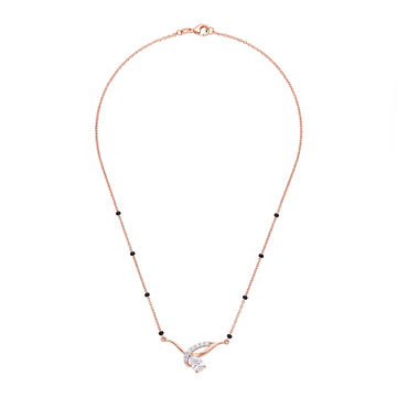The Interlocking Pear Lab Grown Diamond Mangalsutra