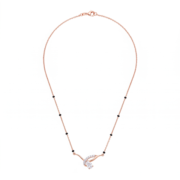 The Interlocking Pear Lab Grown Diamond Mangalsutra